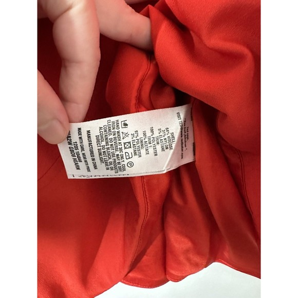 Ted Baker‎ Dress Size 3 Red Orange fit And Flare Sleeveless - Picture 6 of 10